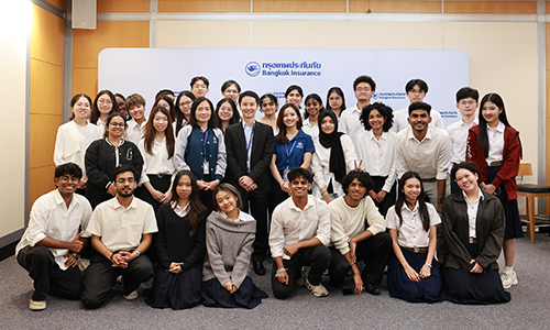 เปิดบ้านต้อนรับนิสิตจุฬาฯ และนักศึกษานานาชาติศึกษาดูงานธุรกิจประกันภัย